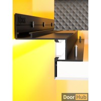 Wholesale Aluminum Profiles for Developers UAE – Black Shadow Gap with LED Compatibility | DoorHub.ae